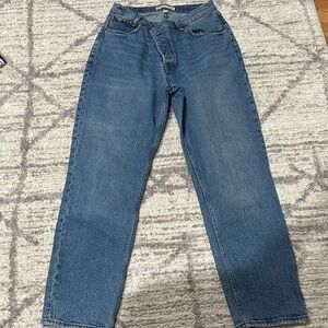 Abercrombie & Fitch curve love high rise dad jeans